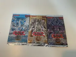 YuGiOh GX Rare Sealed Booster Pack Lot - TLM, CRV, SOI - Image 1