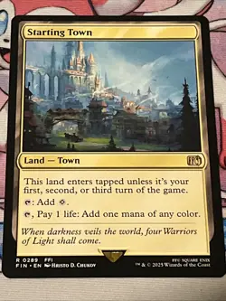 Starting Town Land Magic the Gathering Card Final Fantasy MTG - Image 1