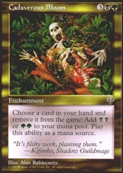 1x Cadaverous Bloom Moderate Play MTG Magic - Kid Icarus - - Image 1