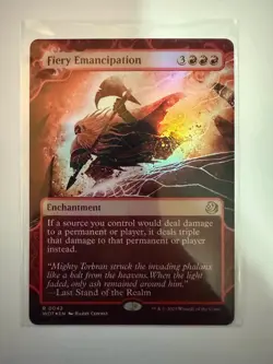 MTG Fiery Emancipation #0042 (Foil) (NM) Wilds of Eldraine WOT - Image 1
