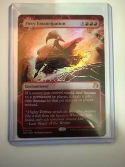 MTG Fiery Emancipation #0042 (Foil) (NM) Wilds of Eldraine WOT - Image 3