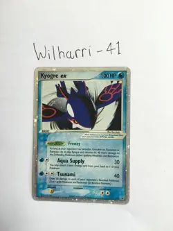 Kyogre EX 037 Holo/Shiny Pokemon Card, Black Star Promo - Image 1