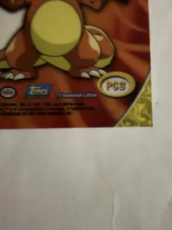#06 CHARIZARD #PC 3 Clear Card Pokemon TV Animation Topps 2000 Near Mint Vintage - Image 4