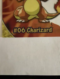 #06 CHARIZARD #PC 3 Clear Card Pokemon TV Animation Topps 2000 Near Mint Vintage - Image 5
