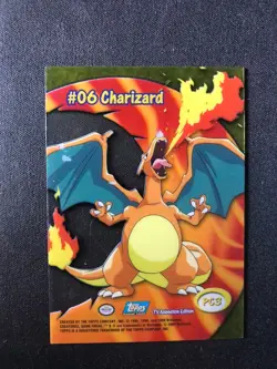 #06 Charizard Topps TV Animation Pokemon Pokemon Card 2000 PC3 - Image 2