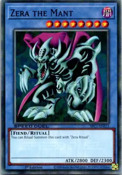 Zera the Mant #SBC1-ENI13 Yugioh Near Mint or Better - Image 1