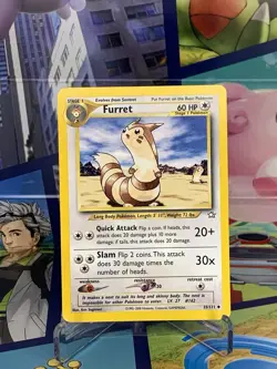 Furret 35/111 - Neo Genesis Unlimited Pokemon card - WOTC 2000 Pokemon LP 🔥 - Image 1