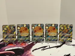 Pokemon Lot Of 5 Dedenne GX Cards. Full Art & Alternate. 195a/214 195/214 - Image 1