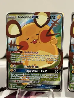 Pokemon Lot Of 5 Dedenne GX Cards. Full Art & Alternate. 195a/214 195/214 - Image 4