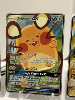 Pokemon Lot Of 5 Dedenne GX Cards. Full Art & Alternate. 195a/214 195/214 - Image 5