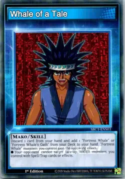 Whale of a Tale #SBC1-ENS03 Yugioh Near Mint or Better - Image 1