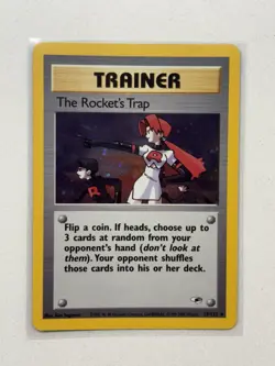 The Rocket’s Trap Holo Pokemon Gym Heroes 19/132 - Image 1