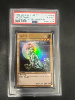 Silver Fang LCYW-EN004 PSA Graded 6 Ultra Rare Yugioh Trading Card Game - Image 1