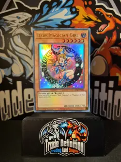Dark Magician Girl LDS3-EN082 Ultra Rare 1st Edition Mixed Colours YuGiOh - Image 1