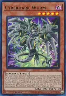Cyberdark Wurm ALIN-EN027 Alliance Insight Ultra Rare Yugioh NM - Image 1