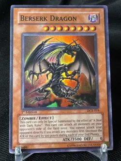 Berserk Dragon Yu-Gi-Oh! Yugioh TCG 1996 1st Edition DCR-019 Crisis Rare NM/M - Image 1