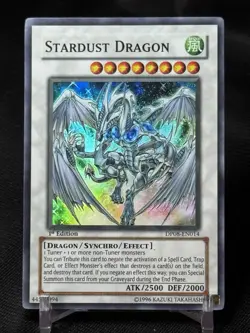 Stardust Dragon Yu-Gi-Oh! Yugioh TCG 1996 1st Edition DP08-EN014 Rare NM/M - Image 1