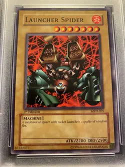 PSA 9 - LAUNCHER SPIDER - MRD-095 - 1ST EDITION - COMMON - 2002 - Yu-Gi-Oh - Image 2