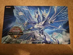 1x Trishula, the Dragon of Icy Imprisonment OTS Playmat Yugioh Back to Duel NEW - Image 1