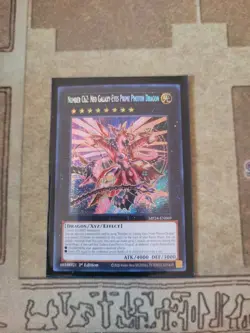 YUGIOH NUMBER C62: NEO GALAXY-EYES PRIME PHOTON DRAGON MP24 PRISMATIC SECRET NM - Image 1