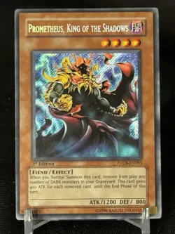 Prometheus, King Of The Shadows Yugioh 1st Edition FOTB-EN063 Secret Rare NM/M - Image 1