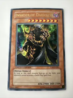 Yu-Gi-Oh Limited Edition Invader Of Darkness - TLM-ENSE1 Near Mint - Image 1