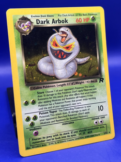 2000 Pokemon Card Team Rocket Dark Arbok 2/82 Holo Unlimited Holo Rare MP - Image 2