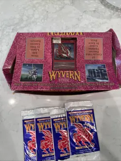 1994 Wyvern CCG Card Game Limited Edition Lot 7 Booster Packs New Sealed W/BoxNR - Image 4