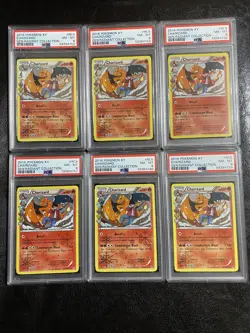 6 Charizard PSA 8 Cards Pokemon XY Gen Radiant Collection 2016 Lot Bulk - Image 1
