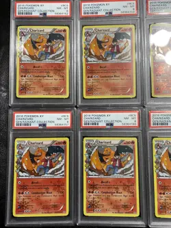 6 Charizard PSA 8 Cards Pokemon XY Gen Radiant Collection 2016 Lot Bulk - Image 2