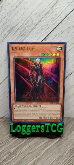 Yu-Gi-Oh! K9-00 Lupis 1st Edition / JUSH EN034 1st Edition NM - Image 1