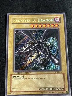 Red Eyes Black Dragon BPT-005 Secret Rare Limited Edition Yu-Gi-Oh Card LP - Image 1
