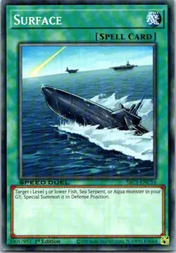 Surface #SBC1-ENC16 Yugioh Near Mint or Better - Image 1