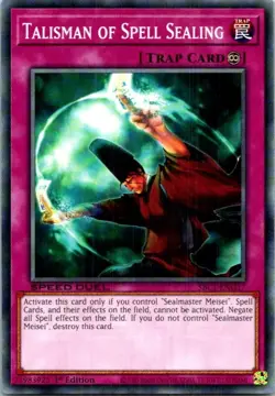 Talisman of Spell Sealing #SBC1-ENG17 Yugioh Near Mint or Better - Image 1