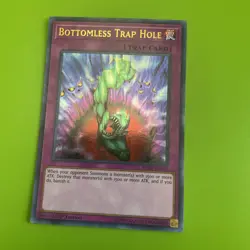 Yugioh Card Bottomless Trap Hole 1st Ed BLRR-EN101 More In Store - Image 2