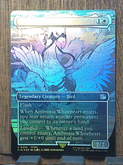 MTG✨ Ambrosia Whiteheart ( FOIL Borderless ) Final Fantasy NEAR MINT Stunner... - Image 2