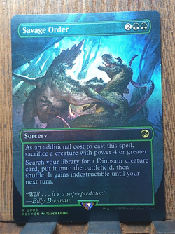 MTG🌳 Savage Order (Borderless) Universes Beyond: Jurassic World NEAR MINT💕❤ - Image 2