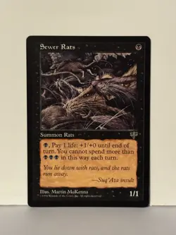 Sewer Rats C Mirage NM MTG Magic Fast Ship - Image 1