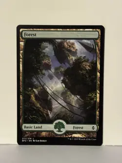Forest () - Full Art L Battle for Zendikar 271 NM MTG Magic Fast Ship - Image 1