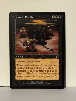 Rancid Earth C Torment 78 NM MTG Magic Fast Ship - Image 1