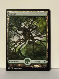 Forest () - Full Art L Battle for Zendikar 273 NM MTG Magic Fast Ship - Image 1