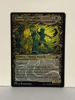 Dawnhart Wardens (Showcase) U Innistrad: Midnight Hunt 308 NM MTG Magic Fast Shi - Image 1