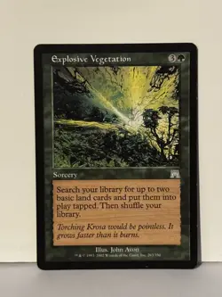 Explosive Vegetation U Onslaught 263 NM MTG Magic Fast Ship - Image 1