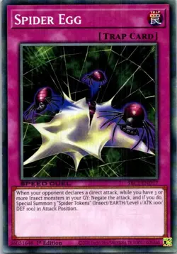 Spider Egg #SBC1-END17 Yugioh Near Mint or Better - Image 1