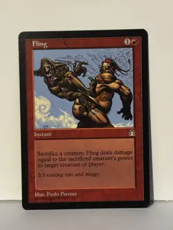 Fling C Stronghold NM MTG Magic Fast Ship - Image 1