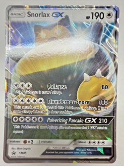 Pokemon TCG Snorlax GX SM05 SM Promos MP - Image 1
