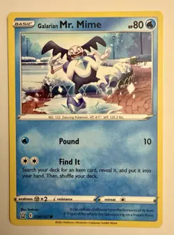 Pokemon TCG Battle Styles Galarian Mr. Mime 034/163 Regular - Image 1