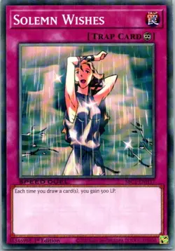 Solemn Wishes #SBC1-ENH17 Yugioh Near Mint or Better - Image 1