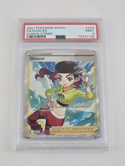 2021 Pokemon Sword & Shield - Fusion Strike Ultra Rare Dancer #259 PSA 9 MINT - Image 1