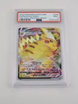 2023 Pokemon Crown Zenith Black Star Promo Pikachu VMAX #286 PSA 9 MINT - Image 1